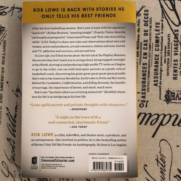 Rob Lowe, Love Life book. - Picture 2 of 2